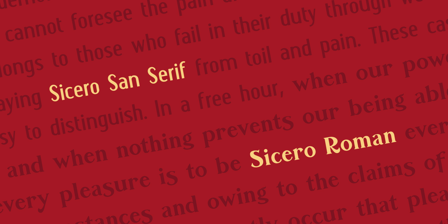 Example font Sicero #4
